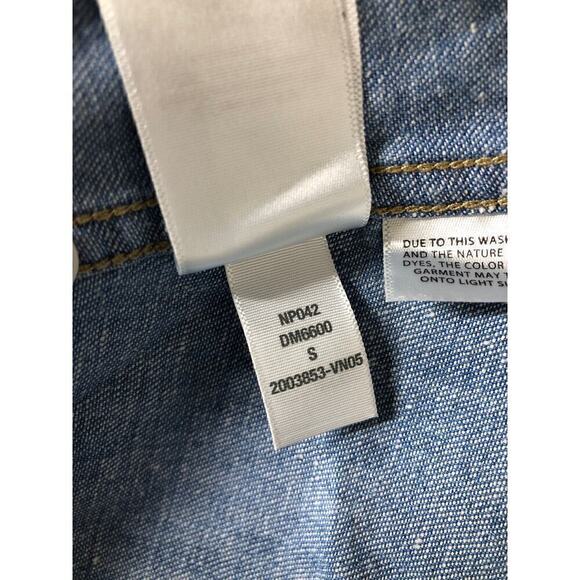 Madewell Chambray Top  Denim Darted Button Up Shirt Winnset Wash Blue NWT Small - Picture 11 of 12